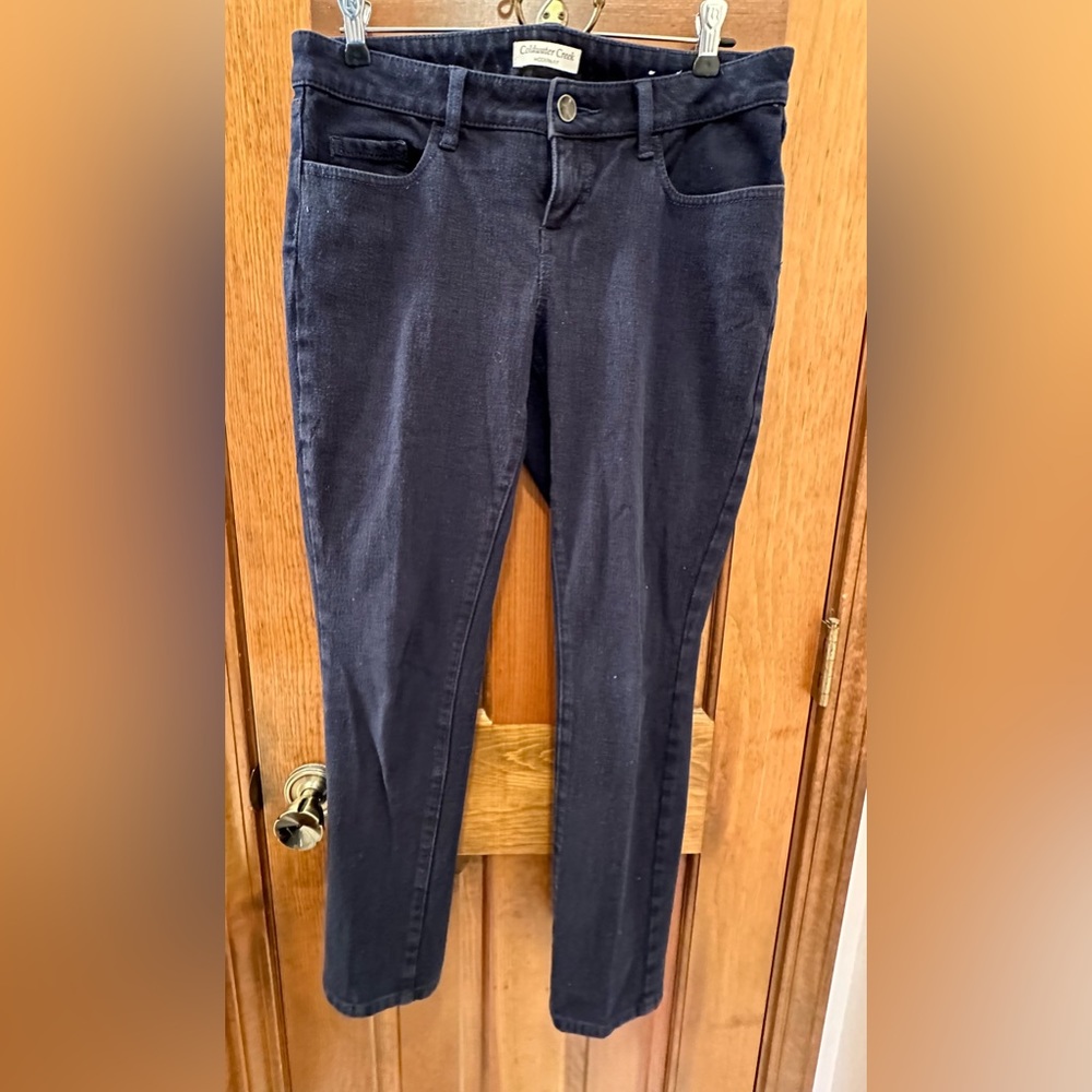 COLD WATER CREEK NAVY MODERN FIT PANTS SIZE P6